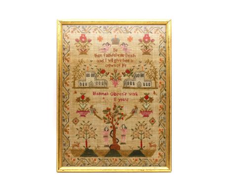 Three needlework samplers, the first by Martha Jefferys, dated 1817, stitched with five alphabets, numbers and punctuation an