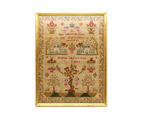 Three needlework samplers, the first by Martha Jefferys, dated 1817, stitched with five alphabets, numbers and punctuation an