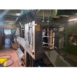 tray washer, 3-zone, stainless steel, infeed conveyor c/w (2) centrifugal pumps, 25/30 hp ea. [