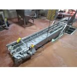 belt conveyor (no belt), approx. 16 in. x 11 ft. w/ washdown motor [Anti-Evisceration 1]