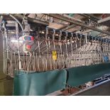 Live Receiving/Kill Line/De-Feathering overhead conveyor w/ stainless steel shackles at 6 in.
