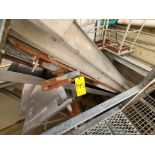 inclined belt conveyor (no belt), approx. 18 in. x 22 ft. w/ washdown motor [Offal]