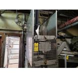 vacuum system w/ diaphragm pump, (2) tanks, stainless steel trough and (2) pneumatic gates [Offal]