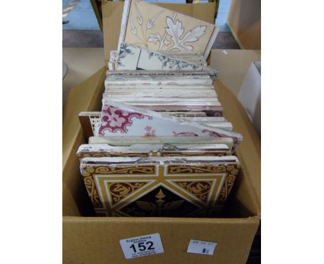 QUANTITY ( 22 ) VICTORIAN TILES - MINTON AND H R JOHNSON