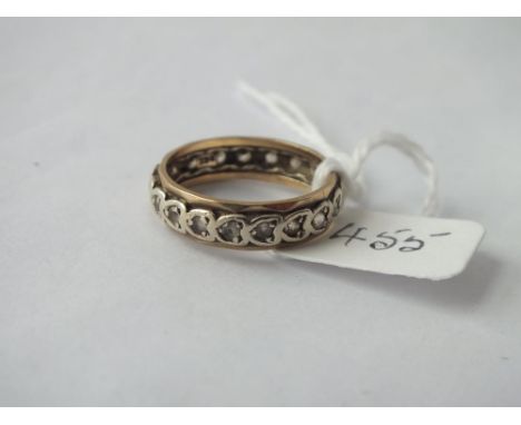 Eternity ring set in 9ct size M 2.8g