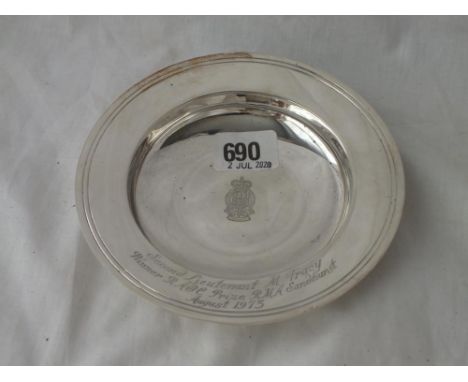 Sandhurst first prize 1973 - 5.3/4" diameter - 143gms