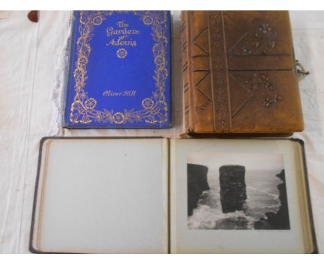 PHOTOGRAPHS a late Victorian Cabinet Photo album fl. L. with brass clasp containing portrait photos, plus an album of 23 geol