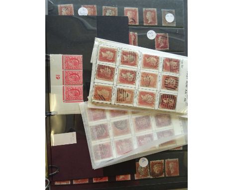 Great Britain The pre-decimal issues from a larger collection, with four-margin red MX penny black plate 8, presentable 1840 
