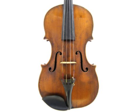 Good English viola of the Joseph Hill School circa 1800, unlabelled, the two piece back of faint medium curl with similar woo