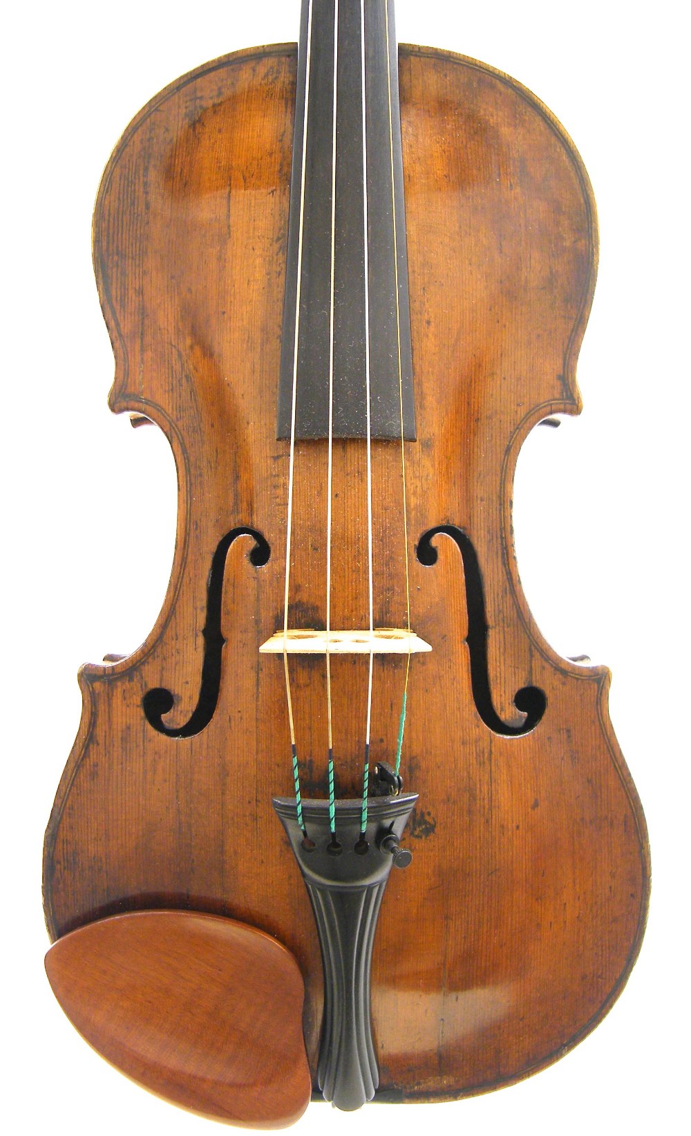 Good 18th century English violin by and labelled Made by John Barrett ...