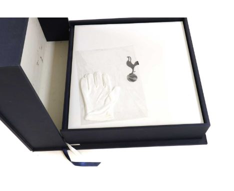 A Tottenham Hotspur Football Club limited edition Opus Book, number 831 of 1000, leather bound, hand stitched, silvered page 