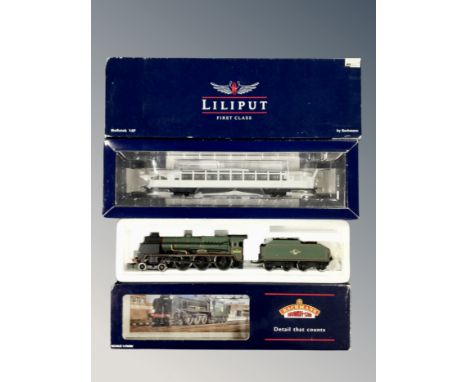 A boxed Bachmann locomotive 31-406 Lord Nelson 38050 and a further Liliput by Bachmann locomotive (2)