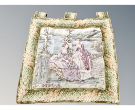 A French tapestry 83 cm x 86 cm 