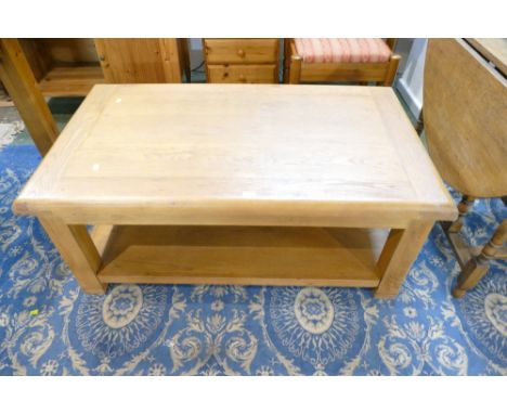 Chunky oak coffee table