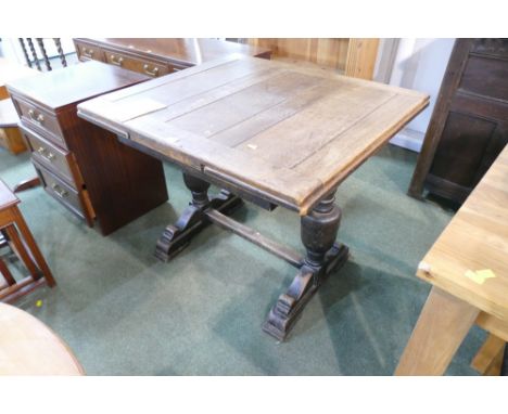 Oak extending priory style table