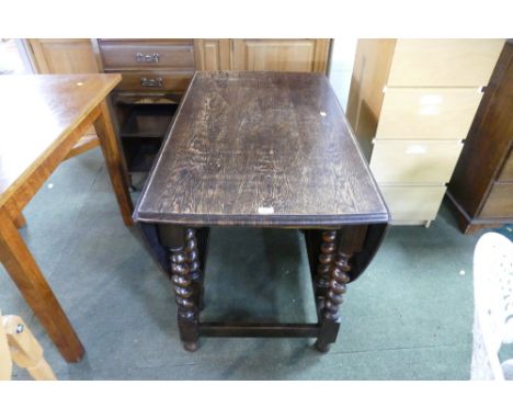 Oak twin drop flap gate leg table