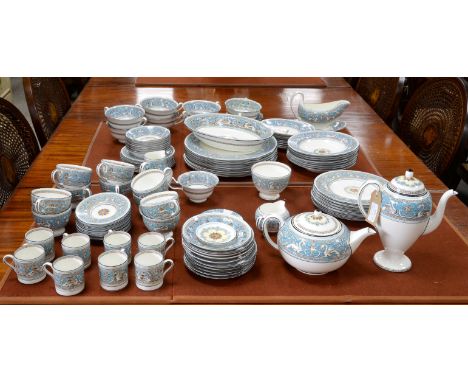 One hundred piece Wedgewood Florentine dinner service bought in 1954. The dinner service contains; 8 soup bowls (5) 8 soup bo