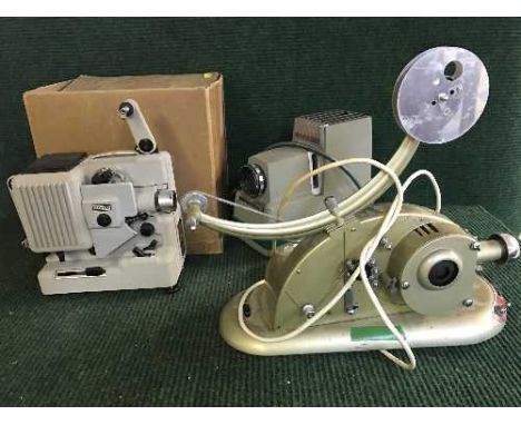 A large quantity of assorted cameras, tripods, projectors, cine camera etc