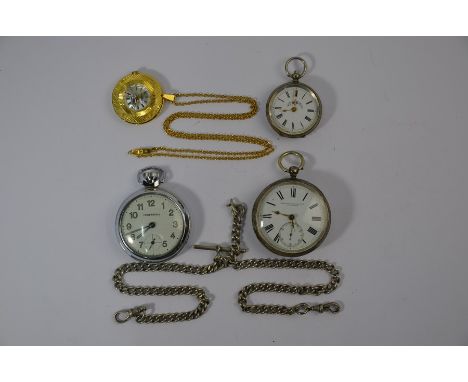 A Victorian silver pocket watch with key-wind lever movement no.55114, by Stewart Dawson &amp; Co of Liverpool, Birmingham 18