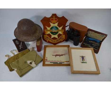 Please note amended&nbsp;lot description - A WW2 British issue steel helmet, stamped variously L / 3 - in 'found' condition t