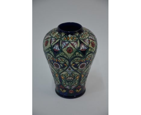 A contemporary Moorcroft vase decorated with the Anatolia pattern by Rachel Bishop, signed by the artist in gold to the base,