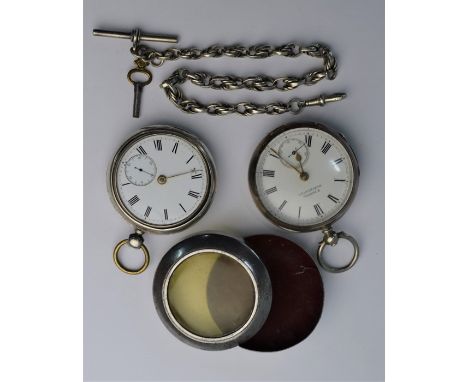 A late Victorian silver pocket watch with key-wind lever movement no.72806 by H. Samuel of Manchester, the case Chester 1894,