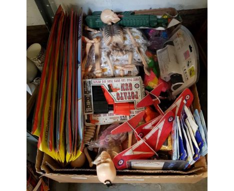 Collection of children's toys &amp; games, model planes, gliders etc