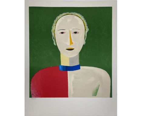 Kazimir Malevich (1878-1935), portrait, lithograph, numbered in pencil 1430/2000, blindstamped, on Arches paper, 59.6x49.1cm;