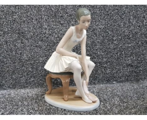 Large Nao by Lladro figure sitting ballerina