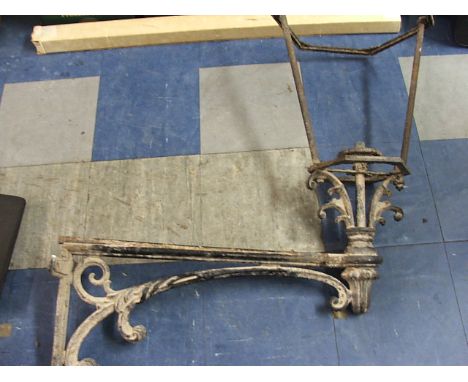 A Large Ornate Wall Mounting Lantern Bracket.