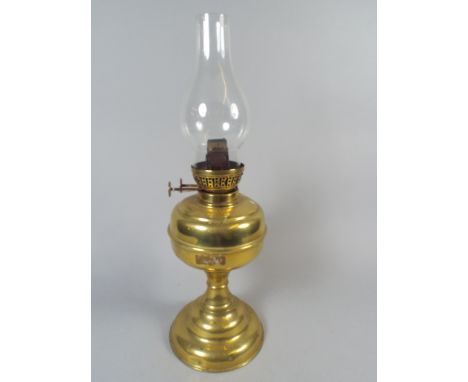 A Brass Oil Lamp.