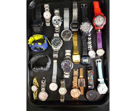 SELECTION OF LADIES AND GENTLEMEN'S WRISTWATCHESincluding Casio, DKNY, Seiko, G-Shock, Sekonda, Emporio Armani, Swatch, Nordg