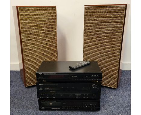 DENON STEREO SYSTEMconsisting of AM/FM stereo tuner TU-260L, integrated stereo amplifier PMA-520, CD player DCD--660, with a 