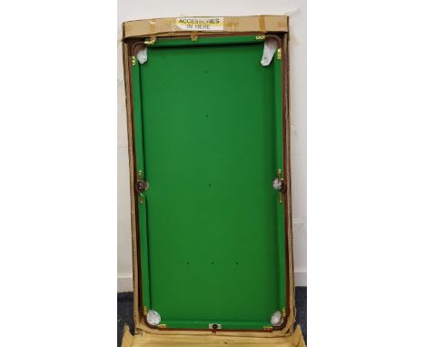 VINTAGE POT BLACK HOME BILLIARD / SNOOKER TABLE137cm long and 70cm wide