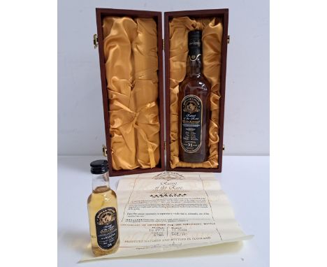 AYRSHIRE 31 YEAR OLD SINGLE MALT SCOTCH WHISKY - FULL BOTTLE AND MINIATURE Ayrshire is the other name for the silent Ladyburn