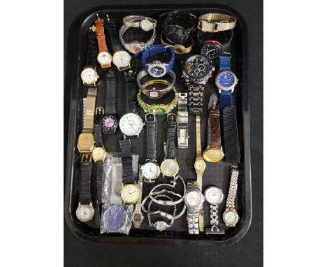 SELECTION OF LADIES AND GENTLEMEN'S WRISTWATCHESincluding Rotary, Carvel, Sekonda, Lanco, Timex, Pulsar, Storm, Anne Klein, P