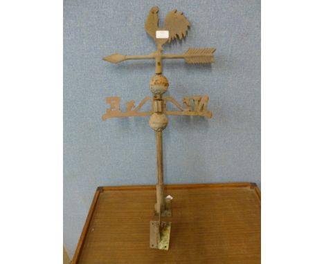 A cast metal weather vane 