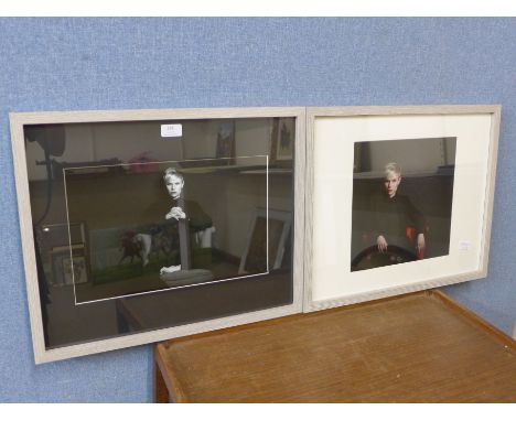 A pair of Terry Railley photographic portrait prints, Exhibited at the Scottish International Salon of Photography, framed 