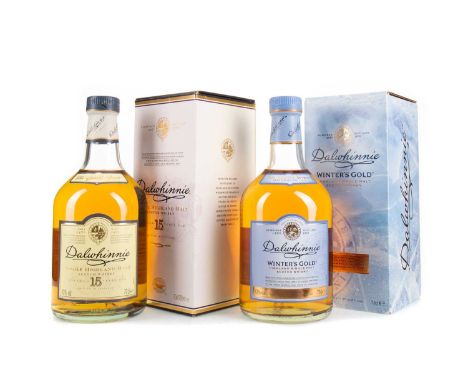 DALWHINNIE 15 YEAR OLD AND WINTER'S GOLD HIGHLAND SINGLE MALT Dalwhinnie is the highest distillery in Scotland and, as such, 