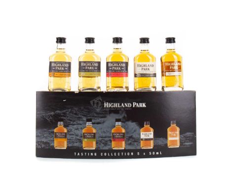 HIGHLAND PARK TASTING COLLECTION MINIATURES ISLAND SINGLE MALT Orkney’s Highland Park distillery is situated in the town of K