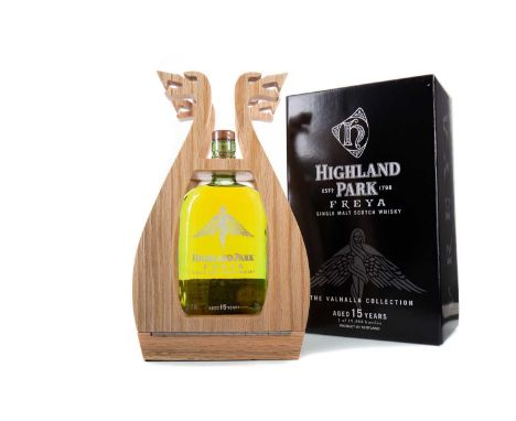 HIGHLAND PARK 15 YEAR OLD FREYA ISLAND SINGLE MALT Orkney’s Highland Park distillery is situated in the town of Kirkwall on t