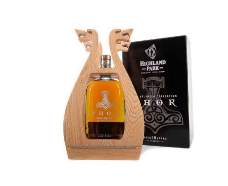 HIGHLAND PARK 16 YEAR OLD THOR ISLAND SINGLE MALT Orkney’s Highland Park distillery is situated in the town of Kirkwall on th