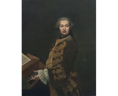 Ecole napolitaine, XVIIIe sièclePortrait d'un castrat, supposé être Carlo Boschi, dit le Farinelli, avec une partition de Sca