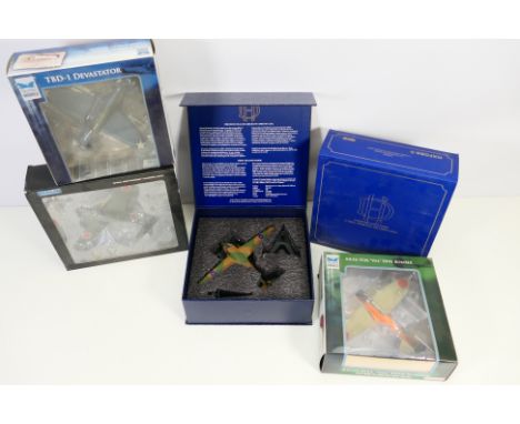 Oxford Diecast - Sky Max Models - Solido - Four boxed diecast 1:72 scale military aircraft models. Lot consists of Sky Max SM