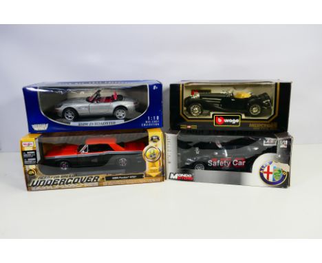 Maisto, Mondo Motors - Four boxed 1:18 scale vehicles: Maisto 'Need for Speed Undercover' 1965 Pontiac GTO (Hurst Edition), M