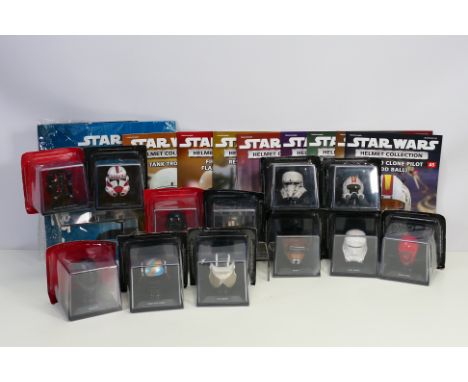 Star Wars - DeAgostini - A group of 1/5 scale Star Wars helmets with their accompanying magazine including Resistance Trooper