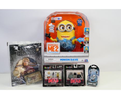 Despicable Me, Walking Dead - A mixed lot of boxed & bagged items to include: 'Minion Dave' from Despicable Me 2, a Toysrus C