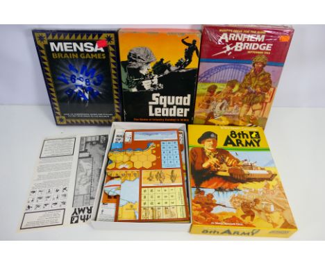 Attactix - Other - Four boxed games, including Attactix 8th Army WW2 Desert Campaign, Avalon hill Game Company 'Squad Leader'