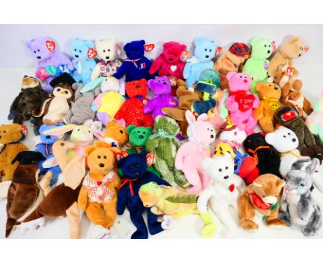 Ty Beanies - A collection of 40 x Beanies including Hissy, Hopper, Pouch, Iggy, Grams, Juggles, Pappa, Valentina, McWooly, Me