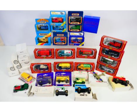 Corgi - Matchbox - Majorette - Polistil - A collection of boxed vehicles including Ford Model A van in Isle Of Man TT 1991 li